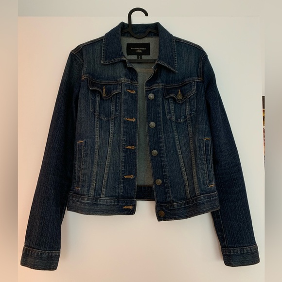 Banana republic Jean jacket - stretch material - dark navy - Picture 1 of 5